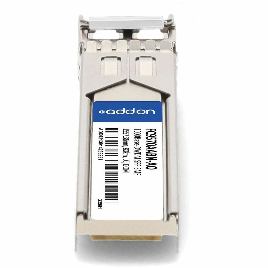 AddOn Fujitsu FC9570AABN Compatible TAA Compliant 1000Base-DWDM 100GHz SFP Transceiver (SMF, 1557.36nm, 80km, LC, DOM)