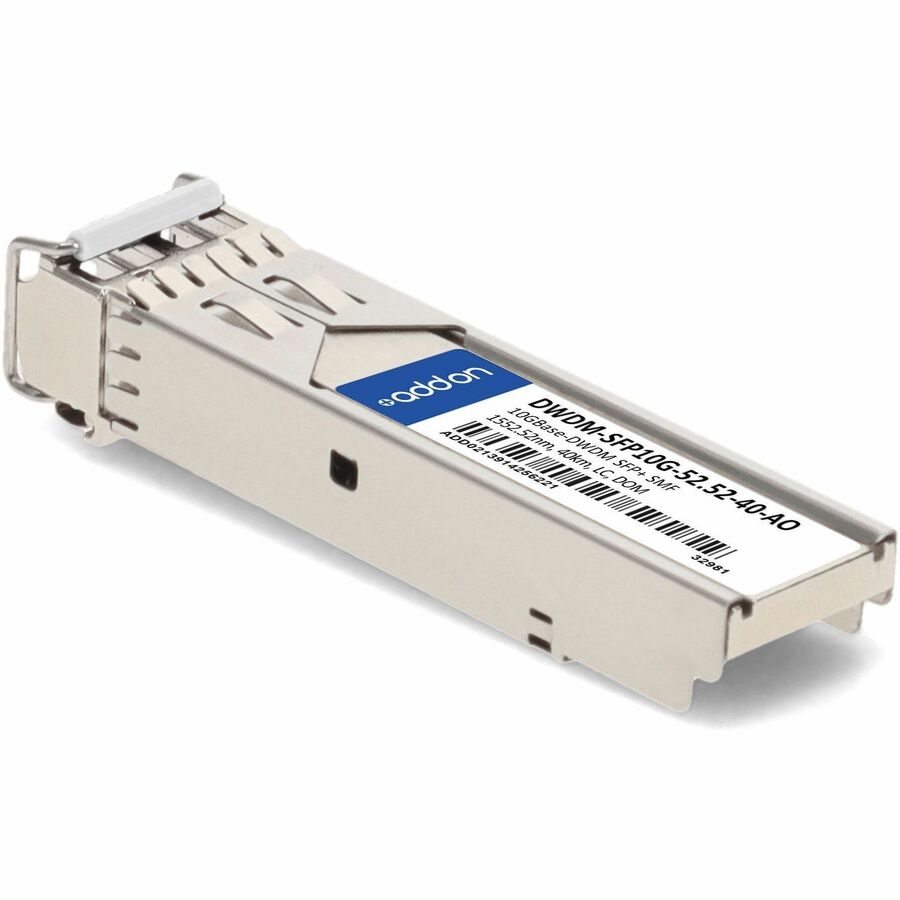 AddOn Cisco DWDM-SFP10G-52.52 Compatible TAA Compliant 10GBase-DWDM 100GHz SFP+ Transceiver (SMF, 1552.52nm, 40km, LC, DOM)