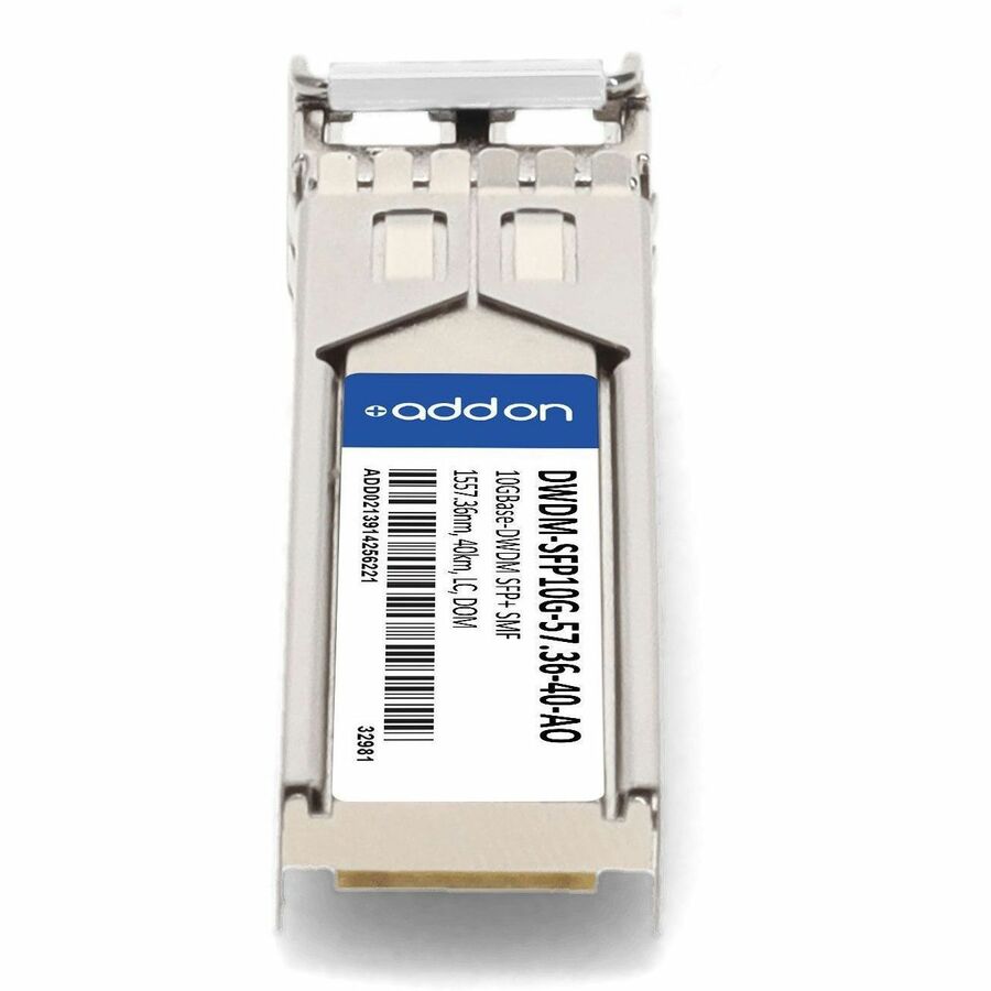 AddOn Cisco DWDM-SFP10G-57.36 Compatible TAA Compliant 10GBase-DWDM 100GHz SFP+ Transceiver (SMF, 1557.36nm, 40km, LC, DOM)