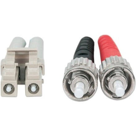 IC Intellinet Network Solutions Fiber Optic Patch Cable, ST/LC, OM3, 50/125, Multimode, Duplex, Aqua, 3 ft (1 m)