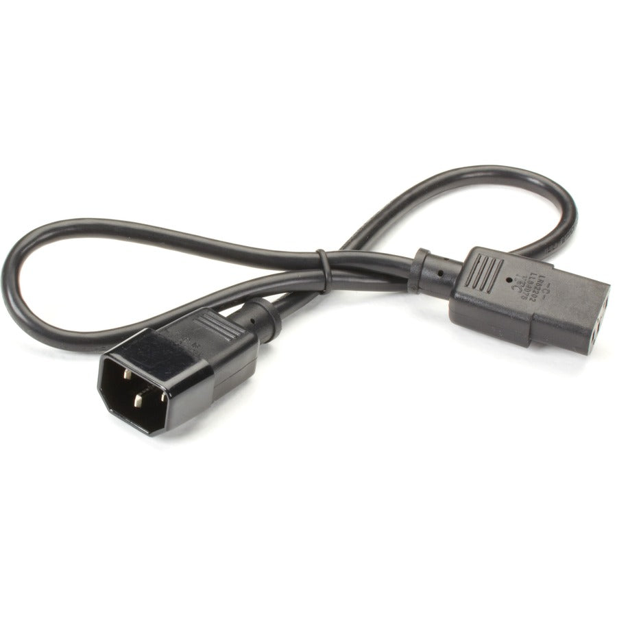 Black Box Extension Power Cord, IEC C13 to IEC C14, 2-ft. (0.6-m)