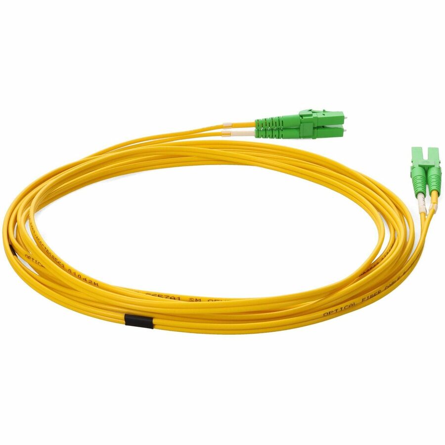 AddOn 10m ALC (Male) to ALC (Male) Yellow OS2 Duplex Fiber OFNR (Riser-Rated) Patch Cable