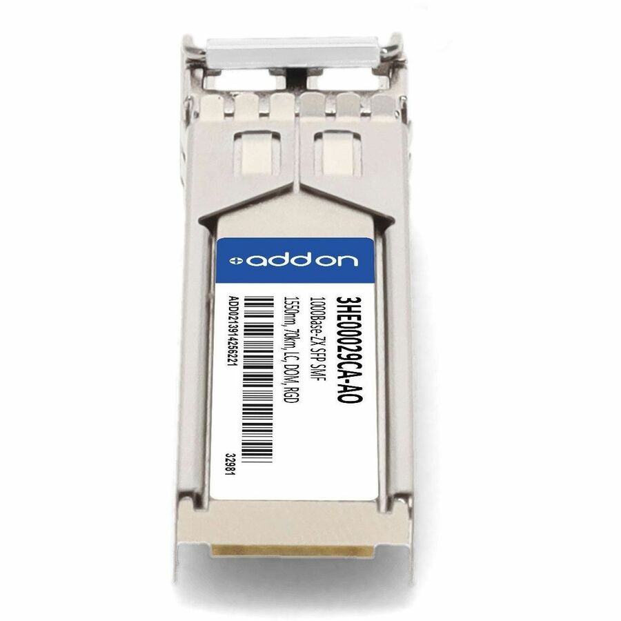 AddOn Alcatel-Lucent Nokia 3HE00029CA Compatible TAA Compliant 1000Base-ZX SFP Transceiver (SMF, 1550nm, 70km, LC, Rugged)