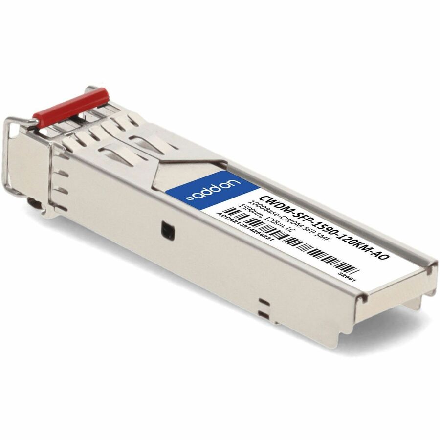 AddOn Cisco CWDM-SFP-1590-120KM Compatible TAA Compliant 1000Base-CWDM SFP Transceiver (SMF, 1590nm, 120km, LC)