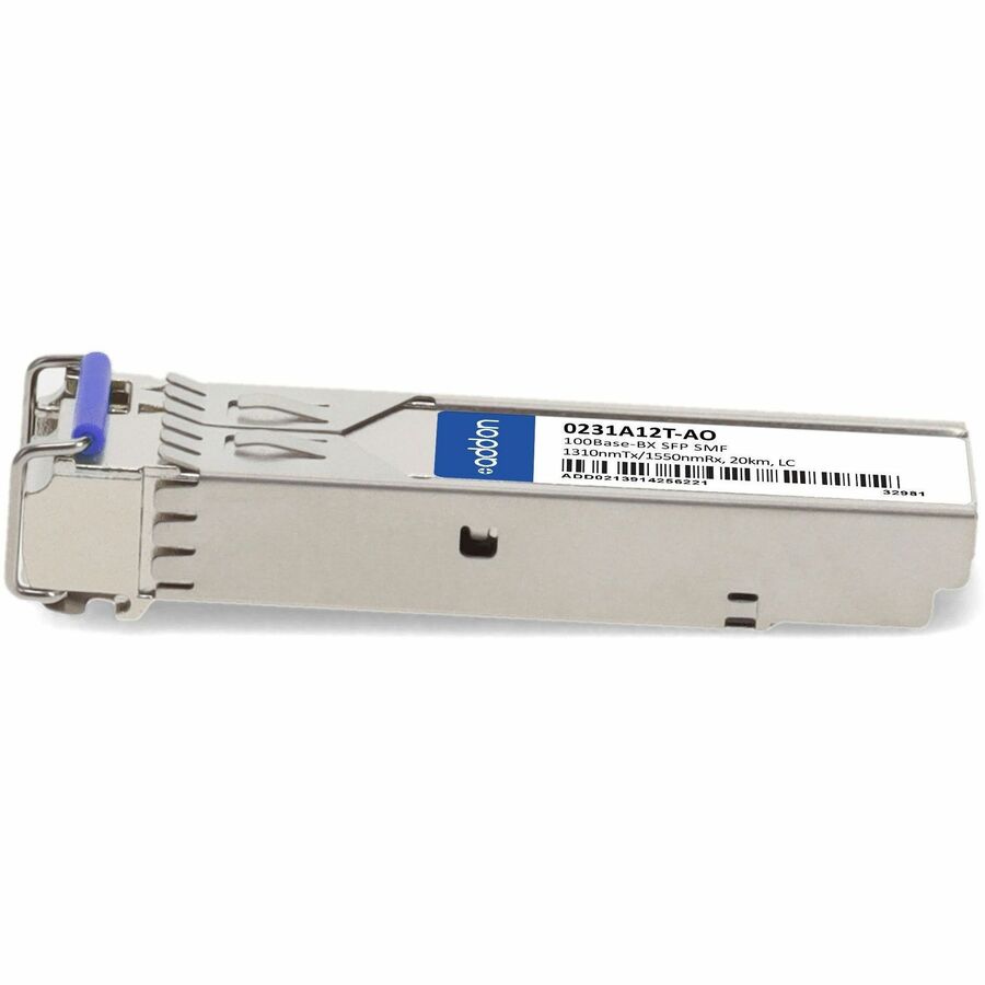 AddOn HP 0231A12T Compatible TAA Compliant 100Base-BX SFP Transceiver (SMF, 1310nmTx/1550nmRx, 20km, LC)