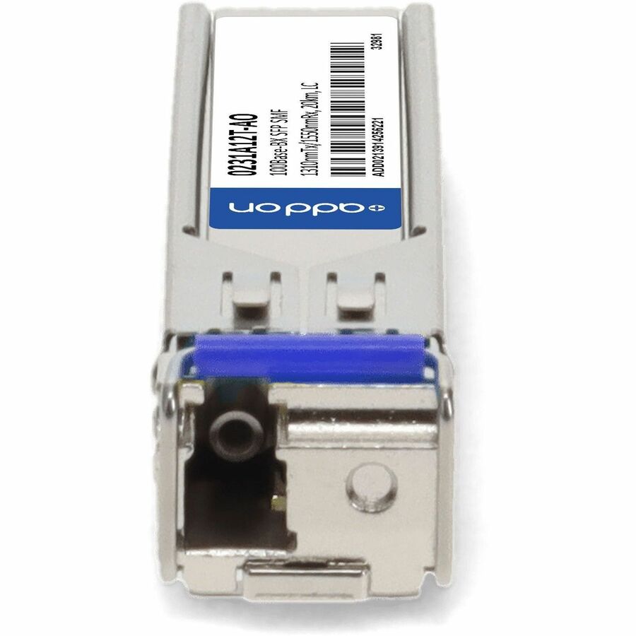 AddOn HP 0231A12T Compatible TAA Compliant 100Base-BX SFP Transceiver (SMF, 1310nmTx/1550nmRx, 20km, LC)