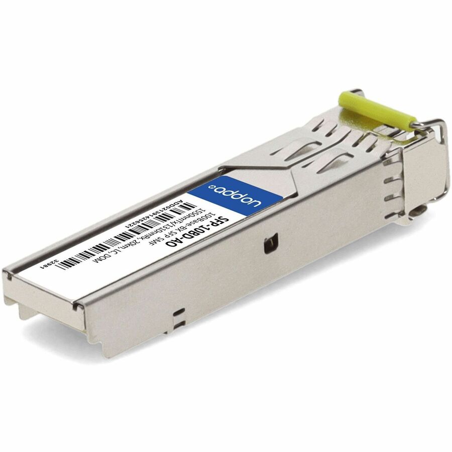 AddOn Rad SFP-10BD Compatible TAA Compliant 100Base-BX SFP Transceiver (SMF, 1550nmTx/1310nmRx, 20km, LC, DOM)