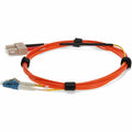 AddOn 2m LC (Male) to SC (Male) Orange OM1 & OS1 Duplex Fiber Mode Conditioning Cable