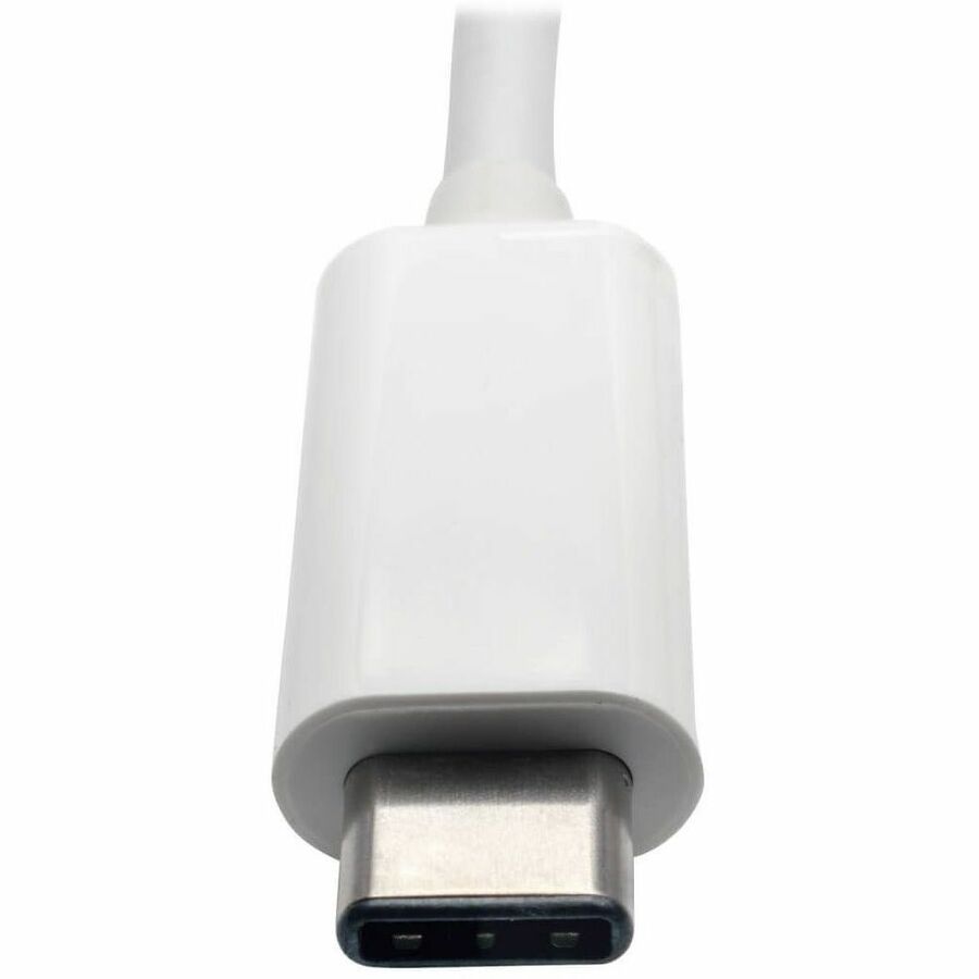 Eaton Tripp Lite Series USB-C Multiport Adapter, DVI, USB 3.x (5Gbps) Hub Port, Gbe and PD Charging, White