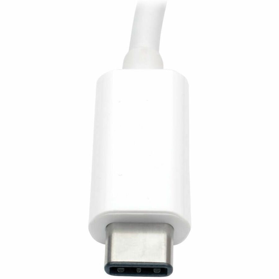 Eaton Tripp Lite Series USB-C to DVI Adapter with USB 3.x (5Gbps) Hub Port and PD Charging, White