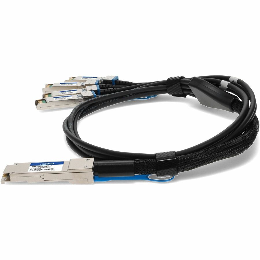 AddOn Cisco QSFP-4SFP25G-CU2M Compatible TAA Compliant 100GBase-CU QSFP28 to 4xSFP28 Direct Attach Cable (Passive Twinax, 2m)