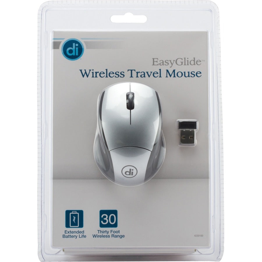 Allsop Digital Innovations EasyGlide Wireless 3-Button Travel Mouse, USB