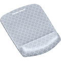 Fellowes, Fellowes&reg; PlushTouch&trade; Foam Mouse Pad Wrist Support with MICROBAN&reg; - Gray Lattice (9549701)