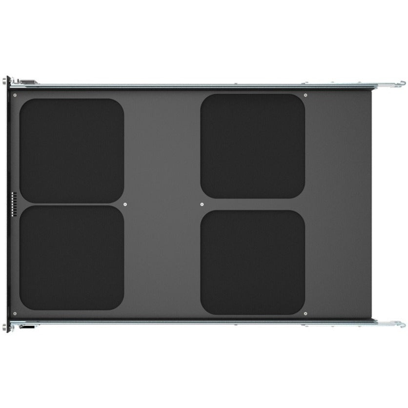 Rack Solutions 1U Mini Rack Tool-less Dry Sliding Shelf for Four Apple Mac Mini