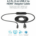StarTech.com USB C to HDMI Cable - 6 ft / 2m - USB-C to HDMI 4K 60Hz - USB Type C to HDMI - Computer Monitor Cable