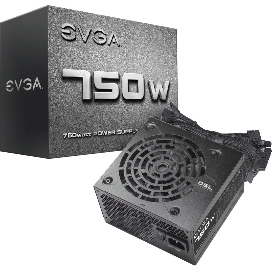 EVGA 750W N1, 100-N1-0750-L1, 3 lb