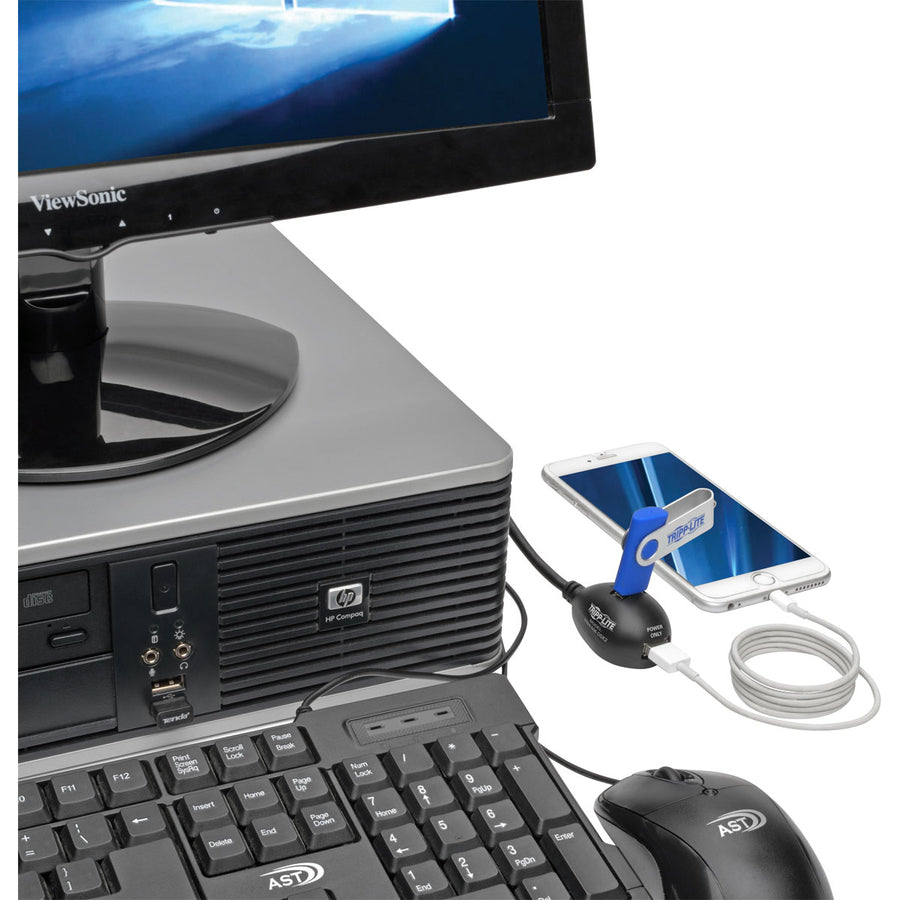 Eaton Tripp Lite Series 2-Port USB 3.0 SuperSpeed Desktop Extension Cable A (M/2xF), 6 ft. (1.83 m)