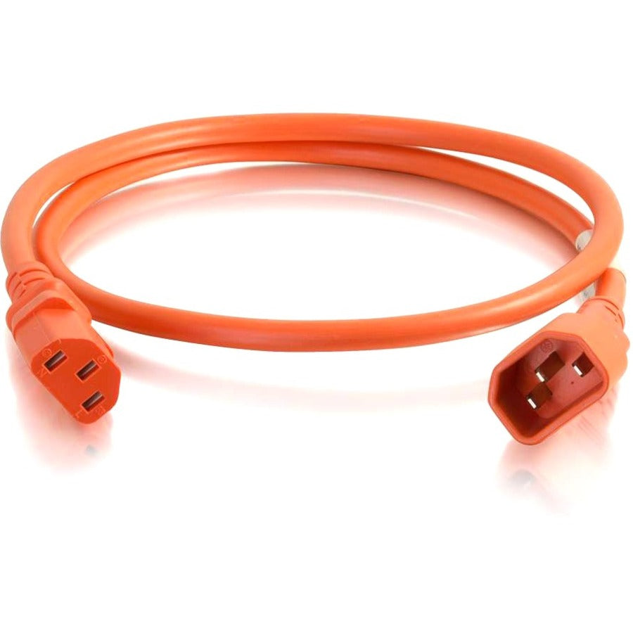 Legrand C2G 5ft Computer Power Extension Cord C14 to C13 - 14AWG 15A 250V - Orange