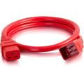 LEGRAND C2G 8ft 12AWG Power Cord (IEC320C20 to IEC320C19) -Red