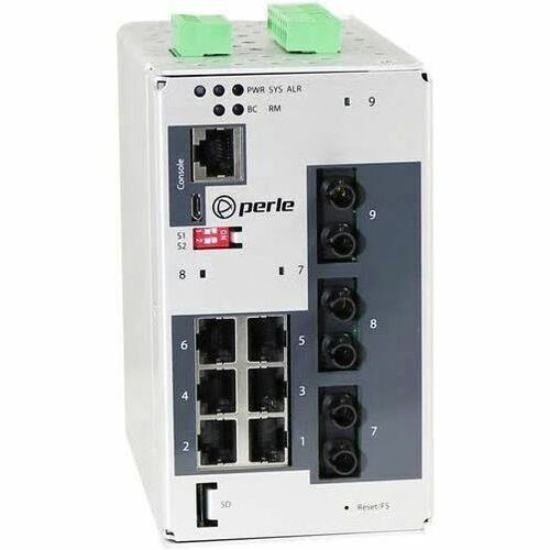 Perle IDS-509F3-T2SD20-SD40-XT - Industrial Managed Ethernet Switch