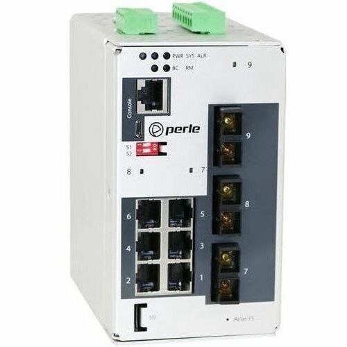 Perle IDS-509G3-C2MD05-SD10-XT - Industrial Managed Ethernet Switch