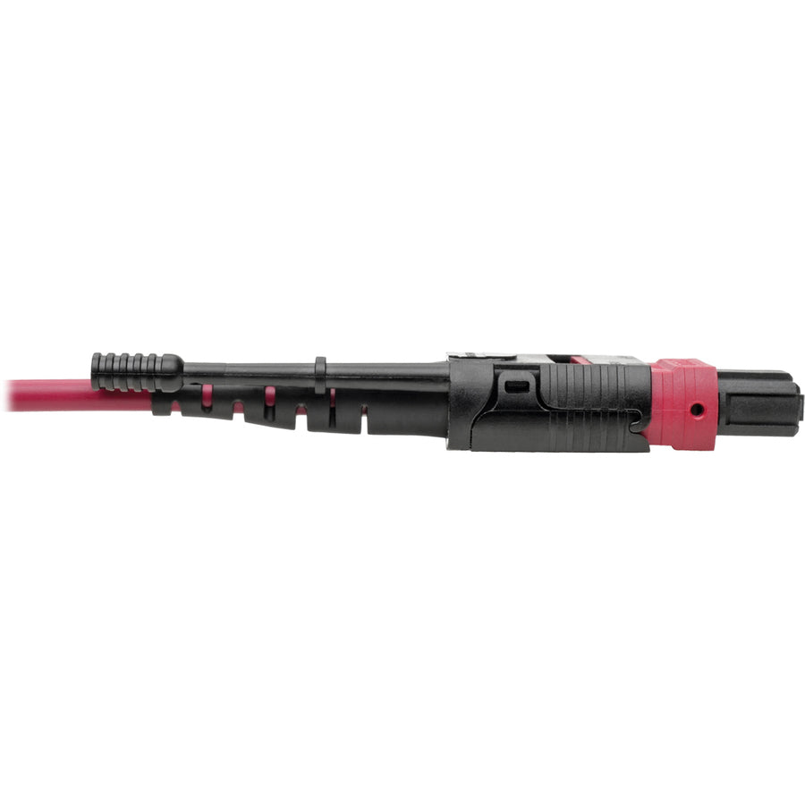 Eaton Tripp Lite Series 100G MTP/MPO Multimode OM4 Plenum-Rated Fiber Optic Cable (F/F), 12 Fiber, 40/100GBASE-SR4, Push/Pull Tabs, Magenta, 1 m
