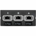 Eaton Tripp Lite Series 40/100Gb Breakout Cassette, 40Gb to 4 x 10Gb, 100Gb to 4 x 25Gb (x3) 8-Fiber OM4 MTP/MPO (Male with Pins) to