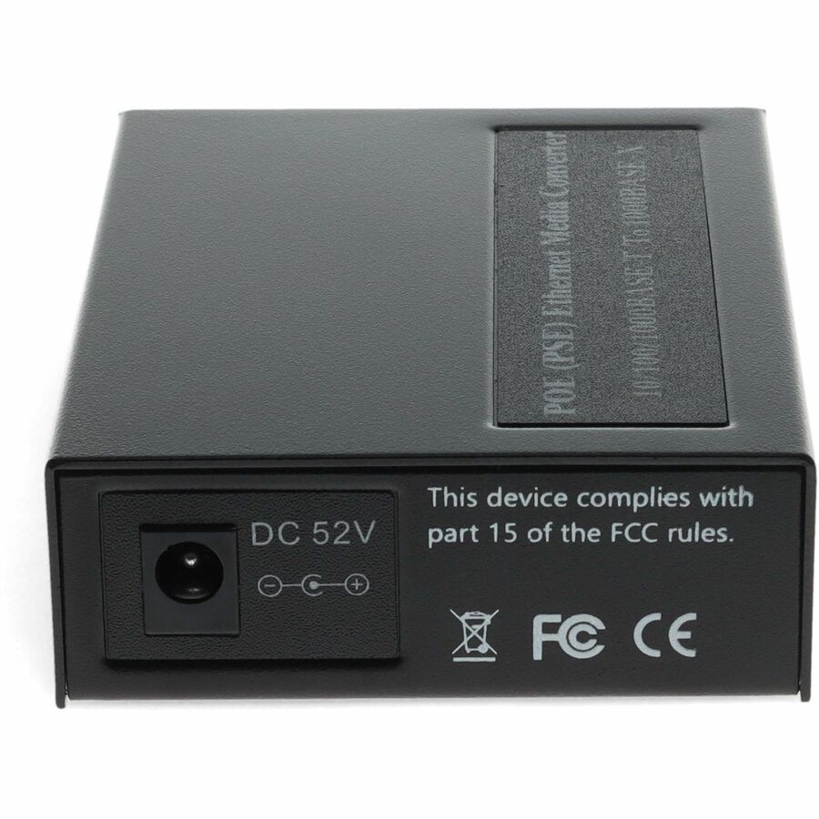 AddOn 10/100/1000Base-TX(RJ-45) to 2 Open SFP Port POE+ Media Converter
