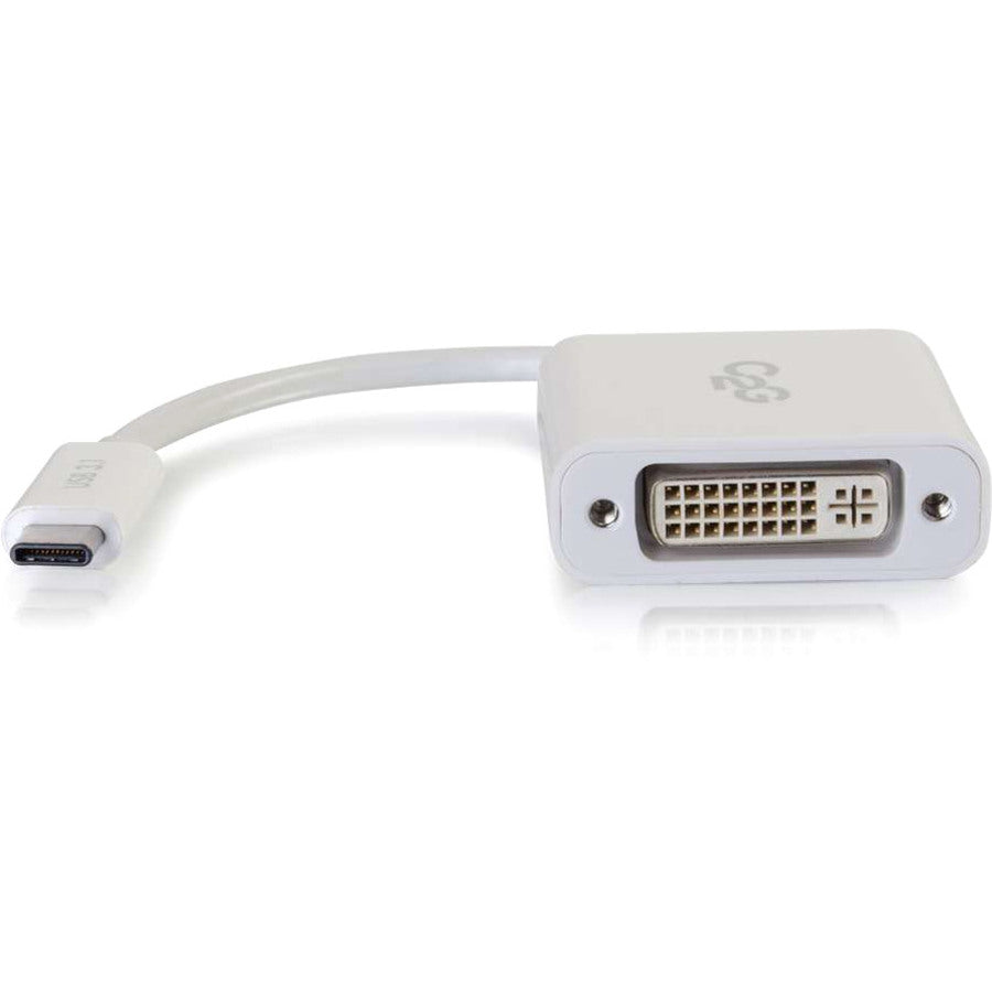 Legrand C2G USB C to DVI-D Adapter, White