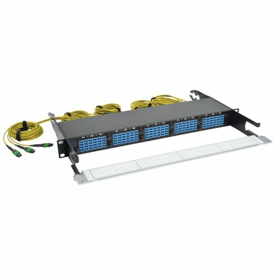 Eaton Tripp Lite Series 40/100Gb Fiber Breakout Patch Panel, 40Gb to 4 x 10Gb, 100Gb to 4 x 25Gb, 15 MTP QSFP to 60 LC