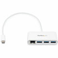 StarTech.com 3 Port USB C Hub with Gigabit Ethernet - USB-C to 3x USB-A - USB 3.0 - White - USB Hub with GbE - USB-C to USB Adapter - USB Type C Hub