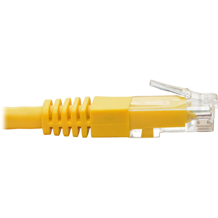 Eaton Tripp Lite Series Cat6 Gigabit Molded (UTP) Ethernet Cable (RJ45 M/M), PoE, Yellow, 2 ft. (0.61 m)