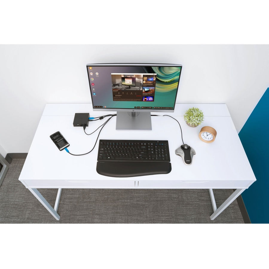 ACCO Kensington ErgoSoft Wrist Rest for Slim Keyboards, Black, K52800WW