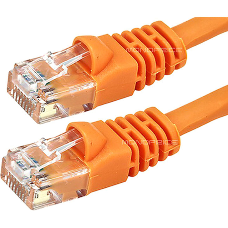 Monoprice Cat6 24AWG UTP Ethernet Network Patch Cable, 7ft Orange