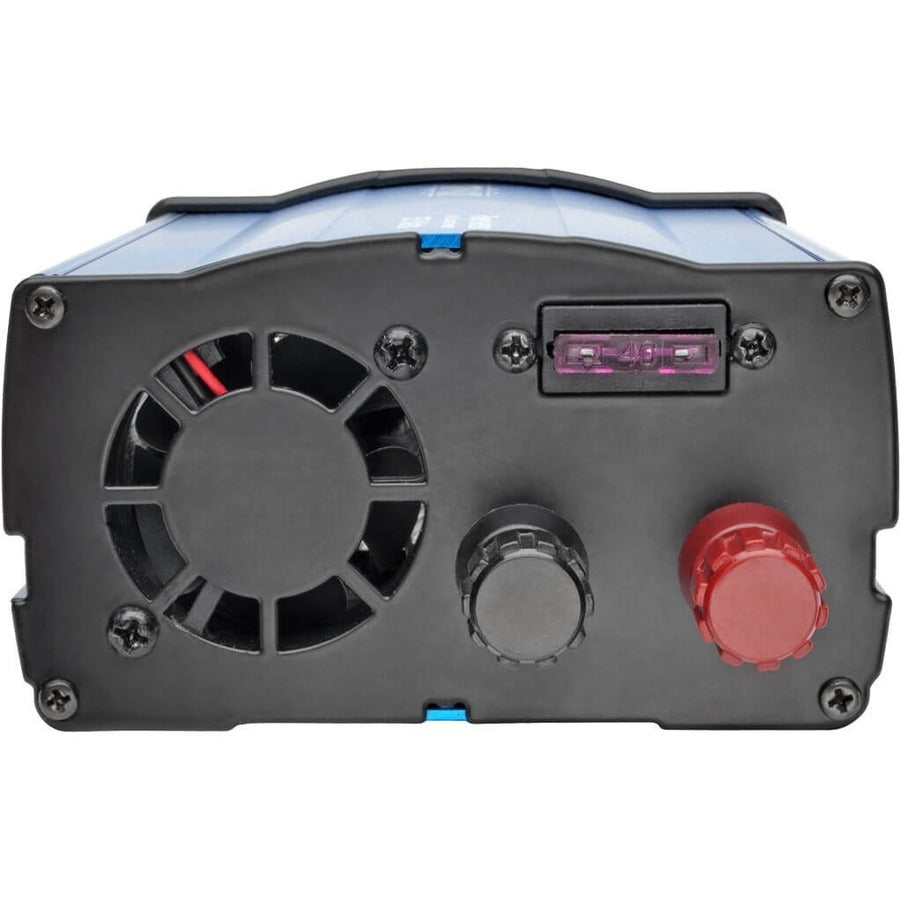 Eaton 375W Car Power Inverter 2 Outlets 2-Port USB Charging AC to DC, PV375USB, Red, 3 ft