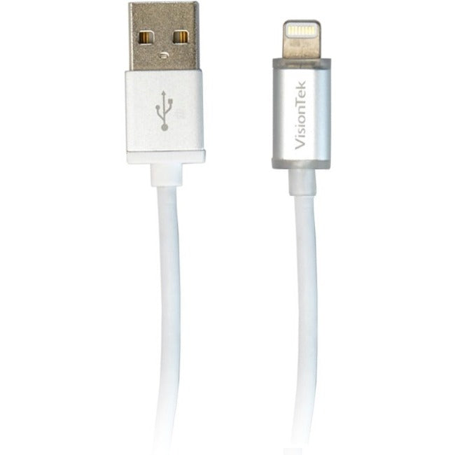 VisionTek Lightning to USB Smart LED 6 inch | 15 centimeters MFI Cable