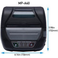 Seiko MP-A40 4" Mobile Receipt and Label Printer - USB - Bluetooth