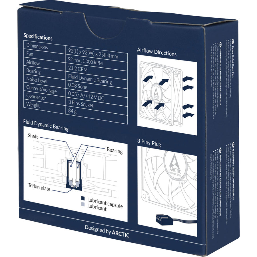 Arctic Cooling 3-Pin Fan with Standard Case
