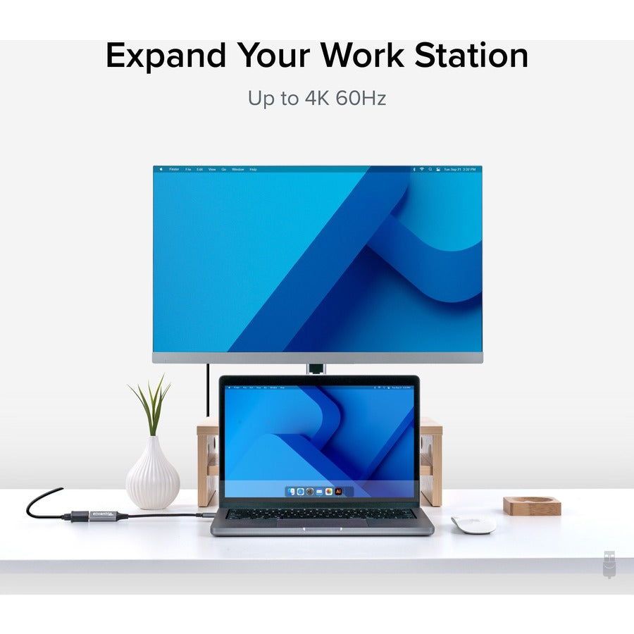 Plugable USB C to HDMI adapter, HDMI 2.0, USB4 / Thunderbolt Adapter for 4K Monitor up to 4K 60Hz