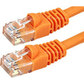 Monoprice 7ft 24AWG Cat6 500MHz Crossover Bare Copper Ethernet Network Cable - Orange