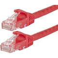 Monoprice FLEXboot Series Cat5e 24AWG UTP Ethernet Network Patch Cable, 50ft Red