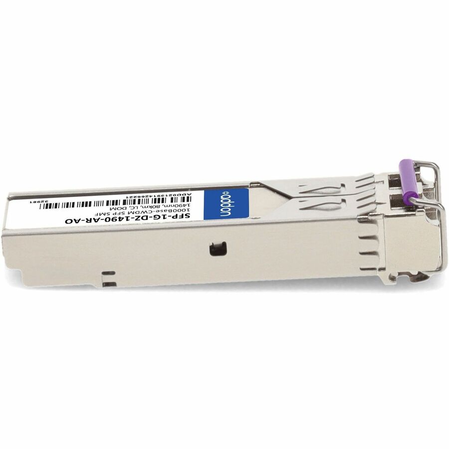 AddOn Arista Networks SFP-1G-DZ-1490 Compatible TAA Compliant 1000Base-CWDM SFP Transceiver (SMF, 1490nm, 80km, LC, DOM)