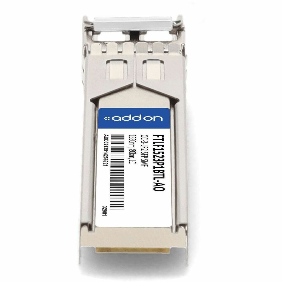 AddOn Finisar FTLF1523P1BTL Compatible TAA Compliant OC-3-LR2 SFP Transceiver (SMF, 1550nm, 80km, LC)