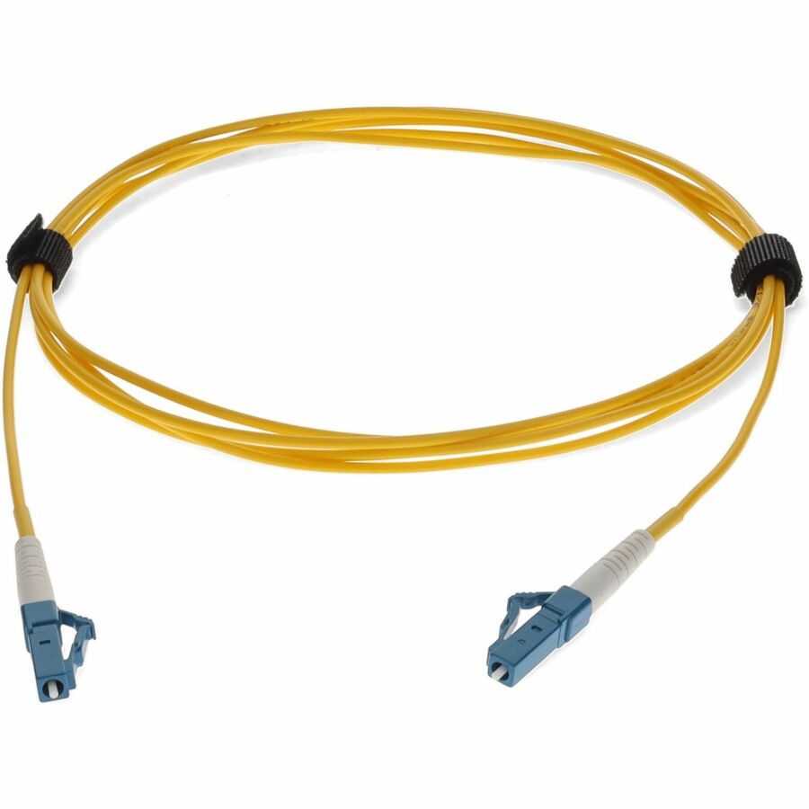 AddOn 2m LC (Male) to LC (Male) Yellow OS2 Simplex Fiber TAA Compliant OFNR (Riser-Rated) Patch Cable
