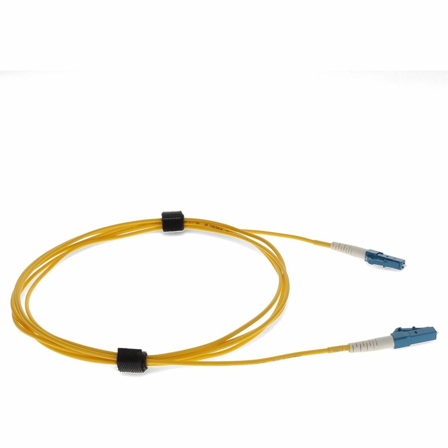 AddOn 2m LC (Male) to LC (Male) Yellow OS2 Simplex Fiber TAA Compliant OFNR (Riser-Rated) Patch Cable