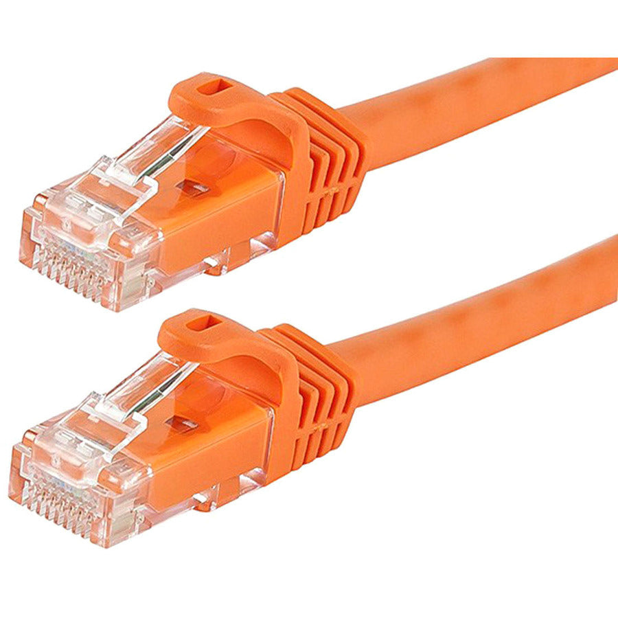 Monoprice FLEXboot Series Cat6 24AWG UTP Ethernet Network Patch Cable, 50ft Orange