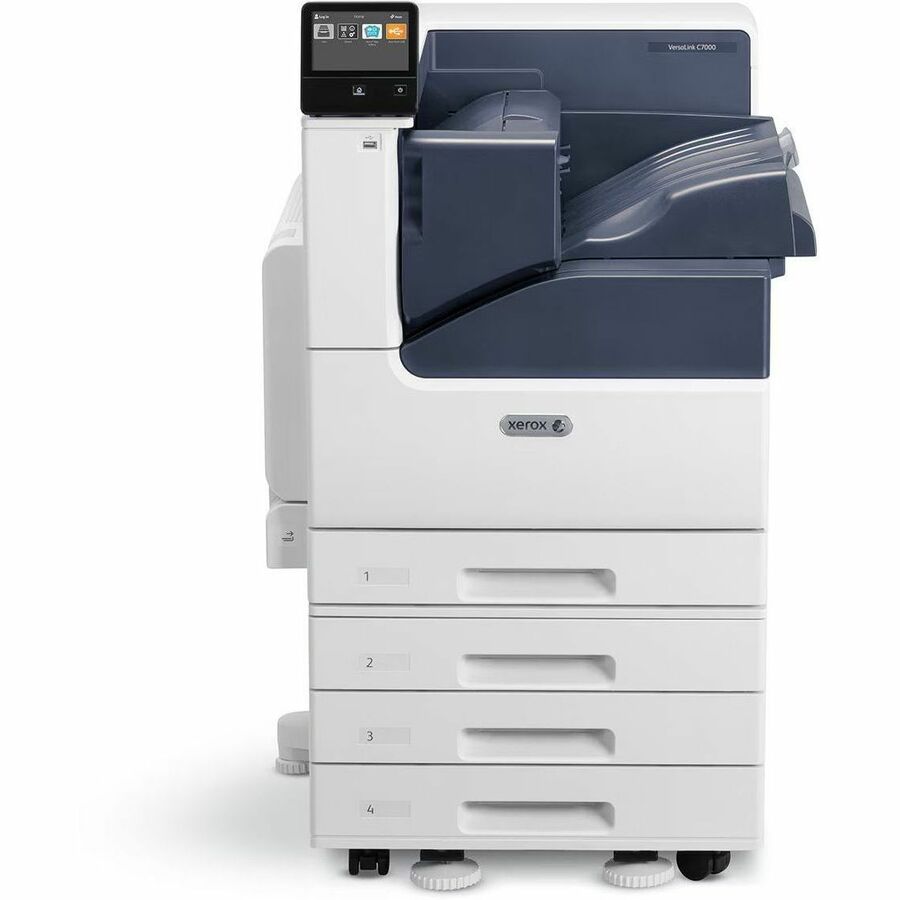 Xerox VersaLink C7000 Single Function Color Printer 35ppm. Duplex, 520 Sheet Standard Tray, 1200x2400 dpi Led, Postscript, 2GB 5 Inch Touch Screen User Interface