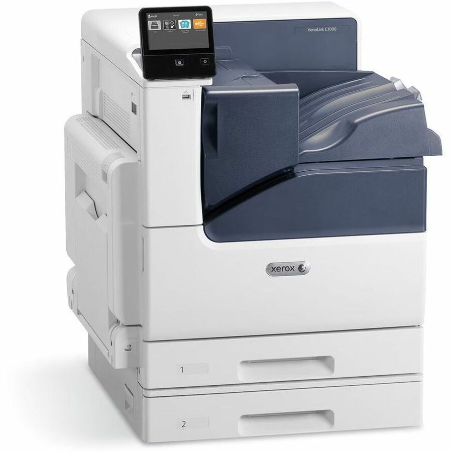 Xerox VersaLink C7000 Single Function Color Printer 35ppm. Duplex, 520 Sheet Standard Tray, 1200x2400 dpi Led, Postscript, 2GB 5 Inch Touch Screen User Interface
