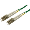 NSI ENET 5M LC/LC Duplex Multimode 50/125 10Gb OM3 or Better custom green color functionally identical to 10Gb Aqua Fiber Patch Cable