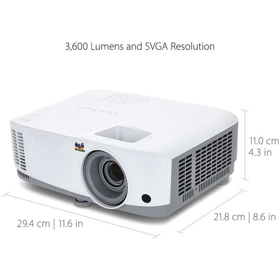 ViewSonic SVGA DLP Projector 3600lm, 1.1x, 25 ft, PA503S 4000 Lumens SVGA HDMI Projector